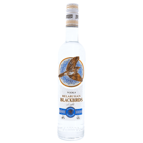 Vodka Belarusian Blackbirds. Light – příchuť zázvor